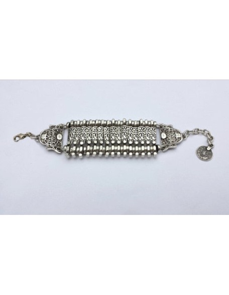 vintage silver coin bracelet