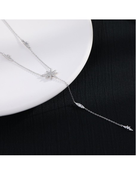 shooting star sterling silver necklace