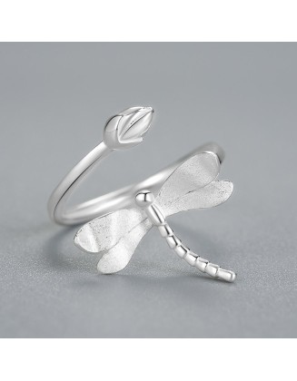 dragonfly sterling silver ring