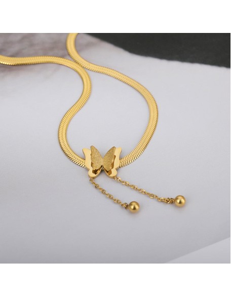 golden butterfly necklace