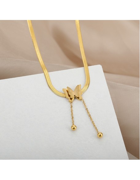 golden butterfly necklace