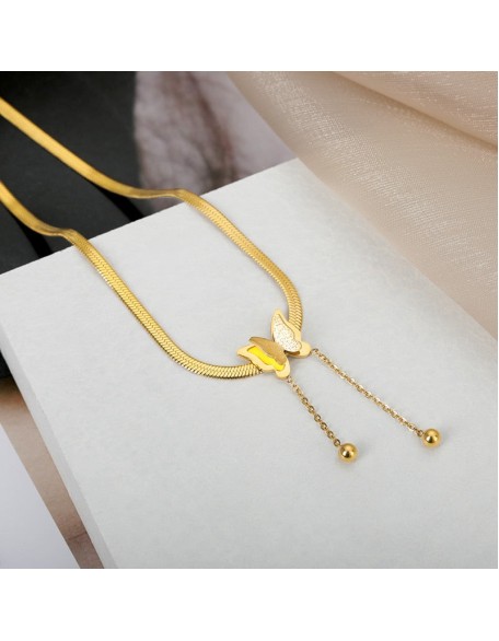 golden butterfly necklace