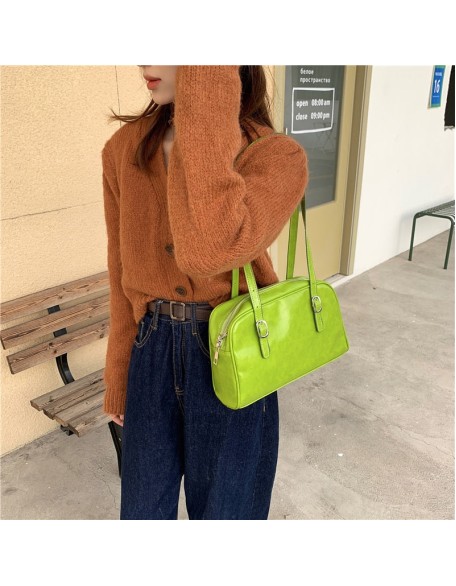 retro green handbag