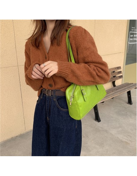 retro green handbag