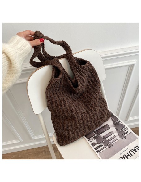 knitted and fitted tote bag