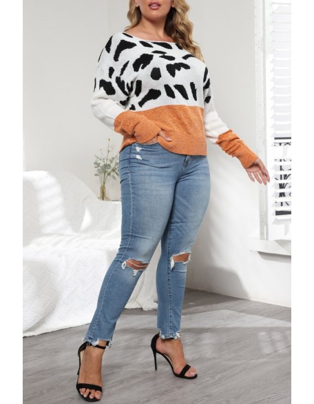 Metallic Polka Dot Print Off Shoulder Top