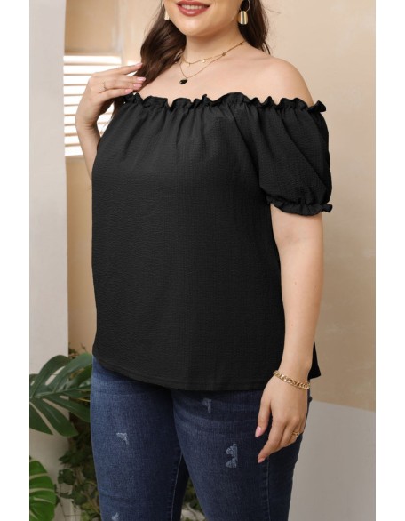 Cold Shoulder Contrast Lace Beaded Top