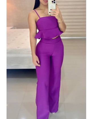 Sleeveless Backless Pocket Design Drawstring Jumpsuit