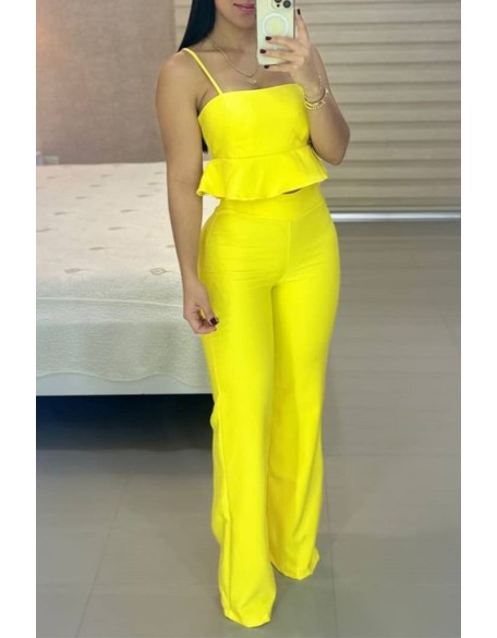 Sleeveless Backless Pocket Design Drawstring Jumpsuit