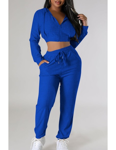 Zipper Design Hooded Long Sleeve Jumpsuit