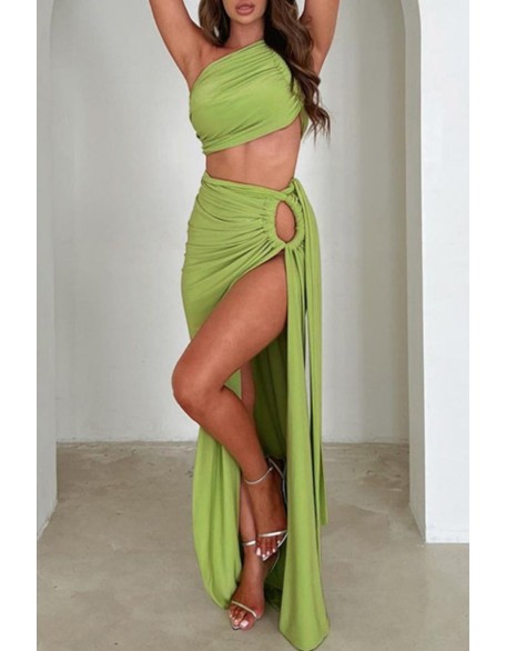 Ruched Asymmetrical Hem Backless Party Dress