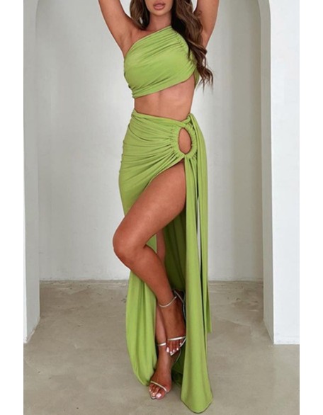 Ruched Asymmetrical Hem Backless Party Dress